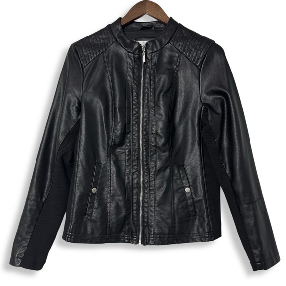 new directions | Jackets & Coats | New Directions Faux Leather Moto ...